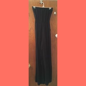 Forever 21 black strapless jumpsuit - size small